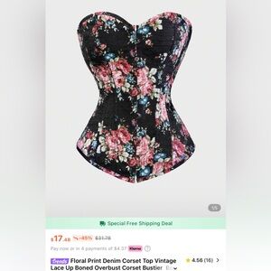 Floral Corset Top